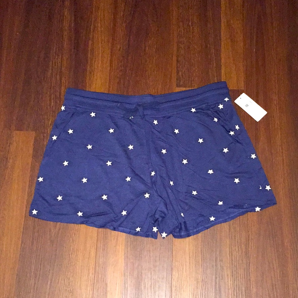 Splendid Embroidered Stars Sweat Shorts NWT